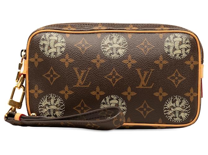 Louis Vuitton Pochette Volga Monogramme Marron x Christopher Nemeth Cuir Toile  ref.1342087