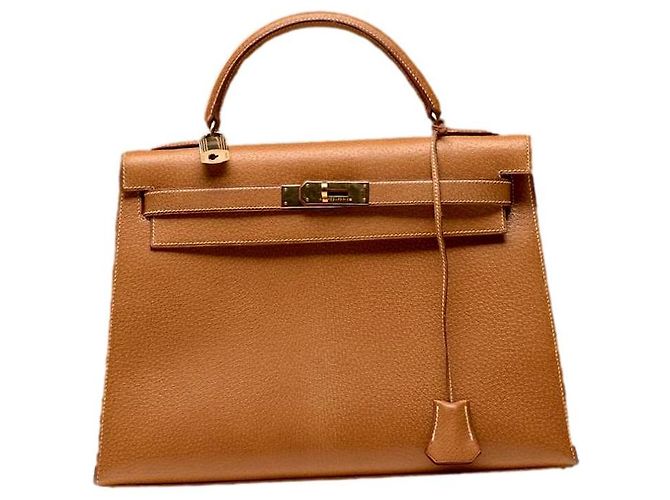 Hermès Kelly Sellier 32 en cuir camel
