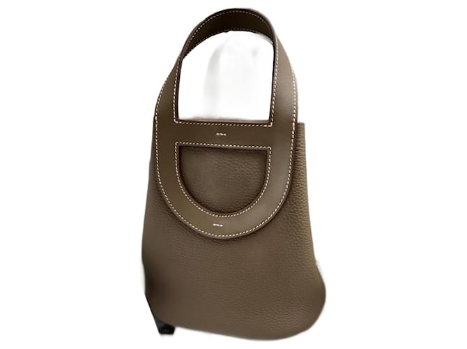 Hermès in-the-loop 18 bag Grey Leather  ref.1342198