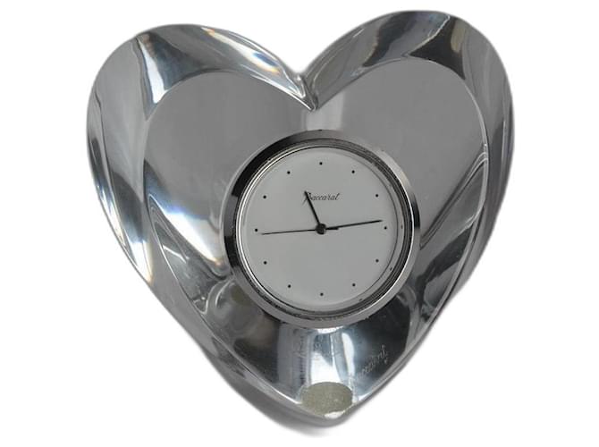 BACCARAT Crystal Heart Clock  ref.1342207