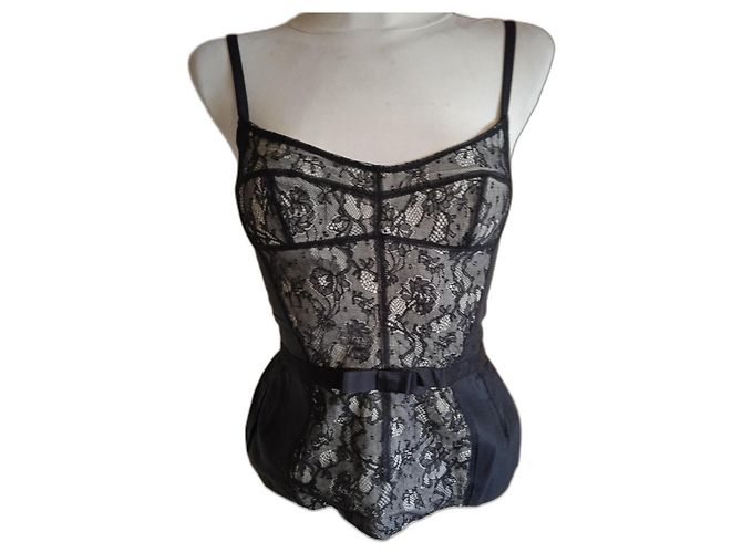 Top Corsetto in Pizzo Dolce & Gabbana Multicolore