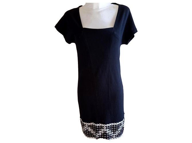 Vestido negro Gianni Versace de elastano