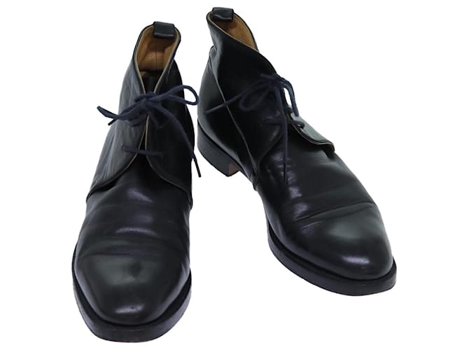 Hermès HERMES Shoes Leather 35 1/2 Black Auth bs13664  ref.1342241