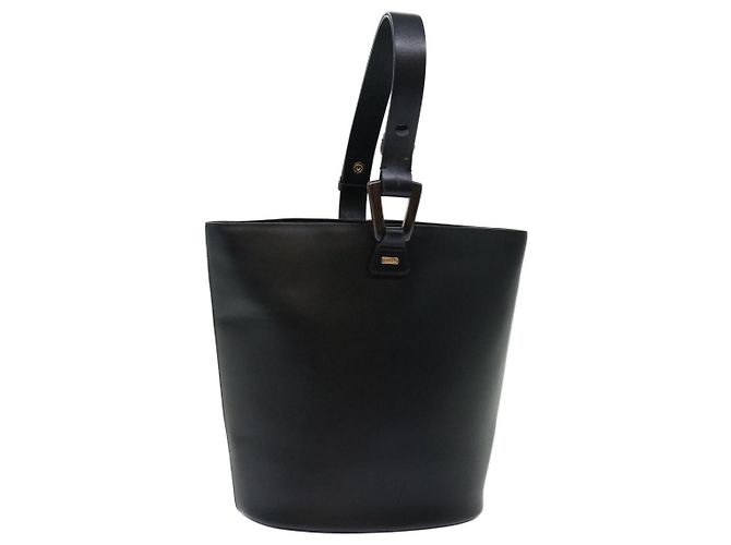 GUCCI Handtasche Leder Schwarz Auth 71508