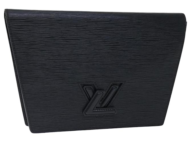 Pochette LOUIS VUITTON Epi Trapeze Nera M80165 LV Auth bs13588 Nero Pelle  ref.1342276