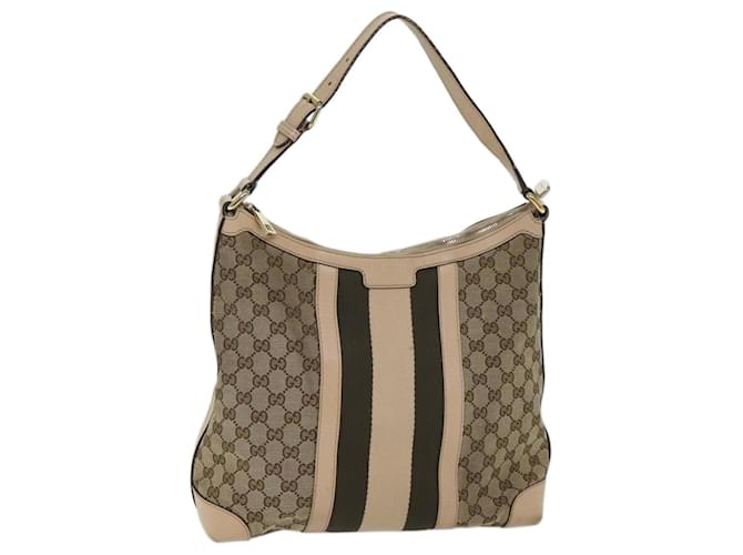 GUCCI GG Canvas Shoulder Bag Beige 257084 auth 71510 Cloth  ref.1342342