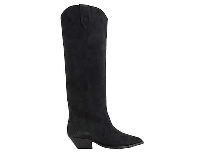 Isabel Marant Botas camperas de piel Negro Cuero  ref.1342407