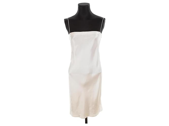 Autre Marque Robe en soie Blanc  ref.1342529