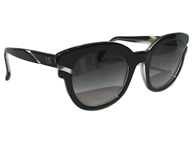 EMMANUELLE KHANH Sonnenbrille T.  Plastik Schwarz Kunststoff  ref.1342569