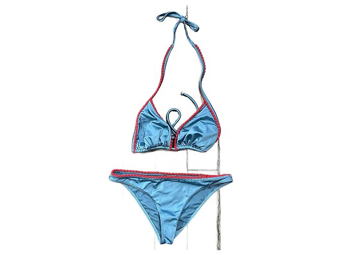 CHANEL Bademode T.fr 34 SYNTHETIK Blau