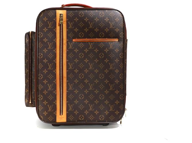 LOUIS VUITTON  Travel bags T.  leather Brown  ref.1342582