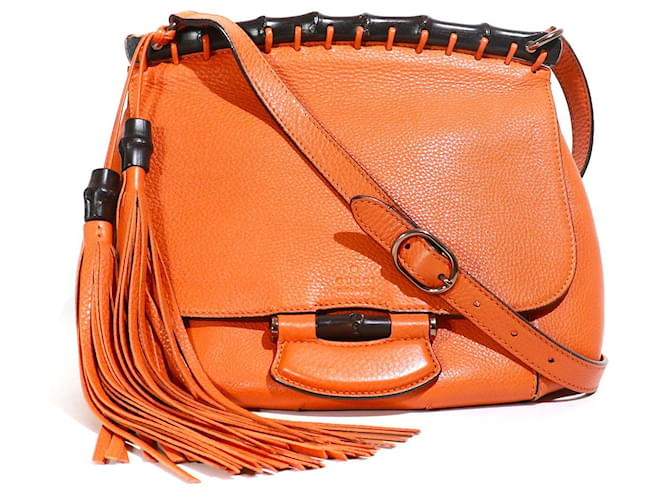 GUCCI  Handbags T.  leather Orange  ref.1342584