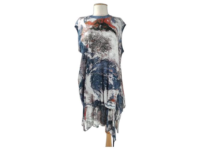 Diesel Oversize Kleid aus Baumwolle mehrfarbig Mehrfarben