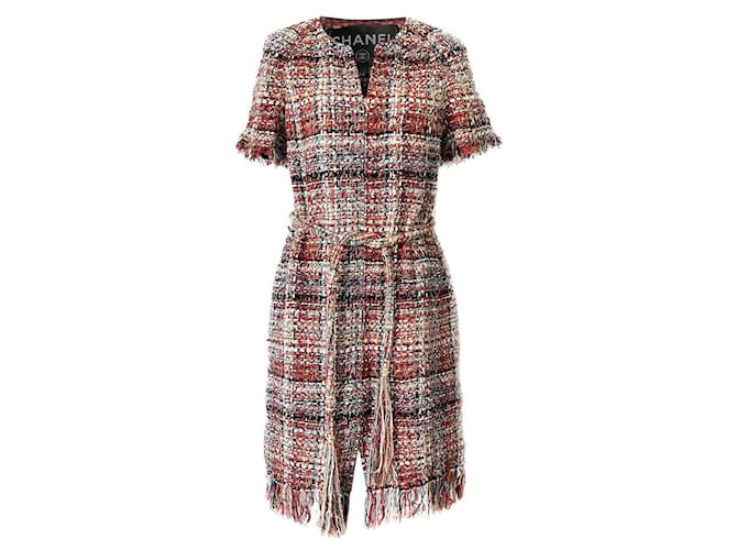 Chanel Robe en tweed Lesage à 9 000 $ Paris / Grèce Multicolore  ref.1343756