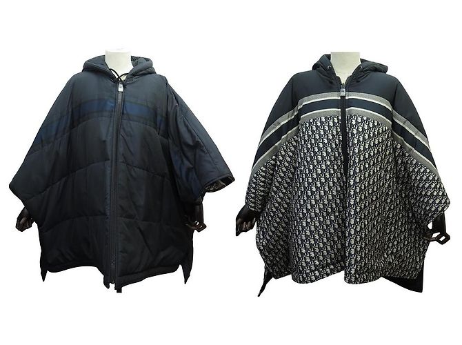 NEW CAPE DIOR JACKET REVERSIBLE DOWN JACKET M 38 IN OBLIQUE MONOGRAM CANVAS