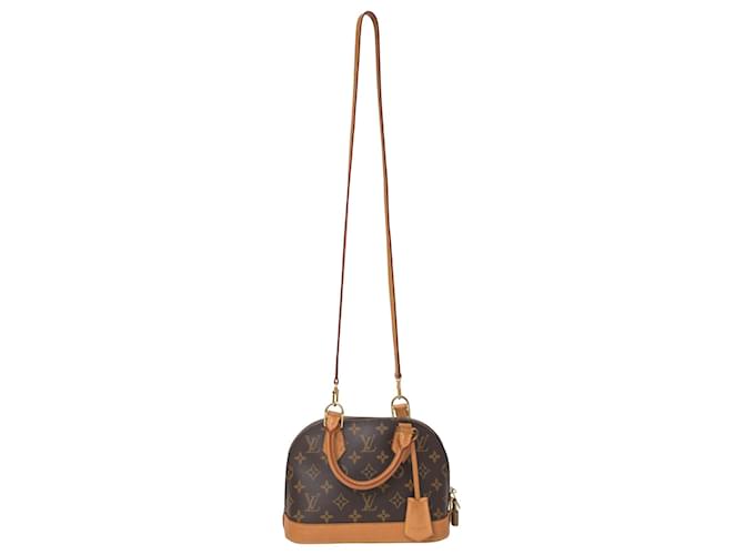 Louis Vuitton Monogram Alma BB Bag in Brown Coated Canvas Cloth  ref.1343838