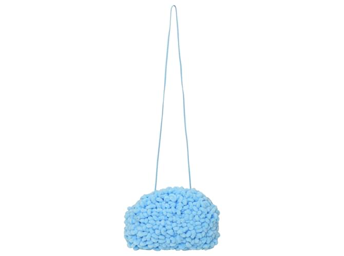Mini bolsa Bottega Veneta Mop em nylon azul claro Sintético  ref.1343863