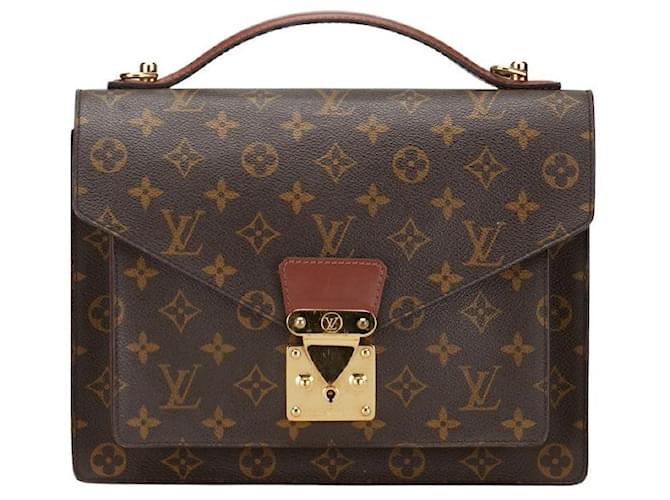 Louis Vuitton Monceau Canvas Shoulder Bag Monceau in Fair condition Cloth  ref.1343896