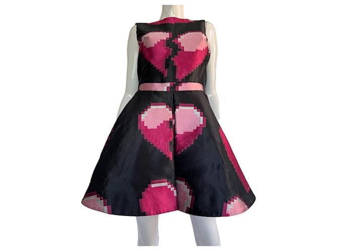 Philipp Plein Robes Polyester Noir Rose  ref.1343928