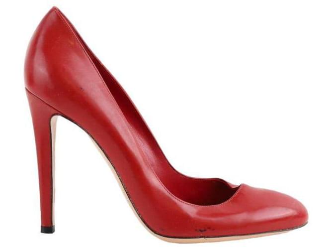 Gianvito Rossi Leather Heels Red  ref.1344094