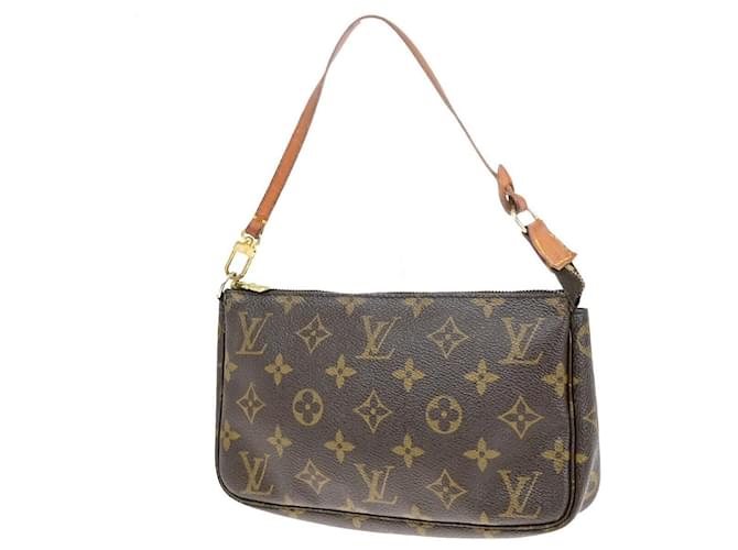 Louis Vuitton Pochette Accessoires Brown Cloth  ref.1344138