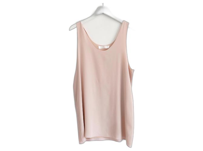 Chloé Chaleco de seda rosa Chloe.