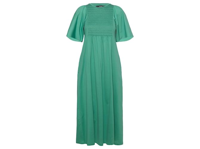 Autre Marque WEEKEND MAXMARA KELLY - ABITO IN JERSEY Verde Cotone  ref.1344208