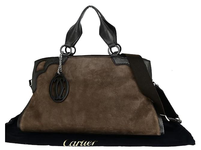 Cartier Marcello Brown Suede  ref.1344311