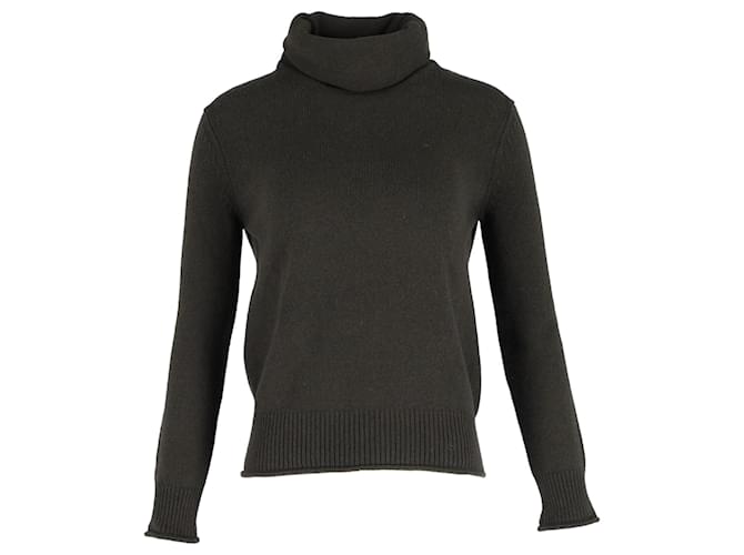 Nina Ricci Turtleneck Open-Back Sweater in Grey Wool  ref.1344818