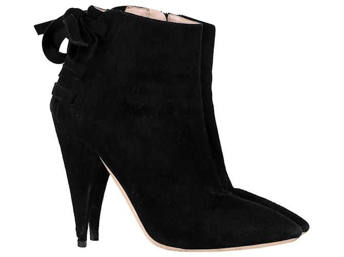 Miu Miu Ankle Boots in Black Suede  ref.1344820