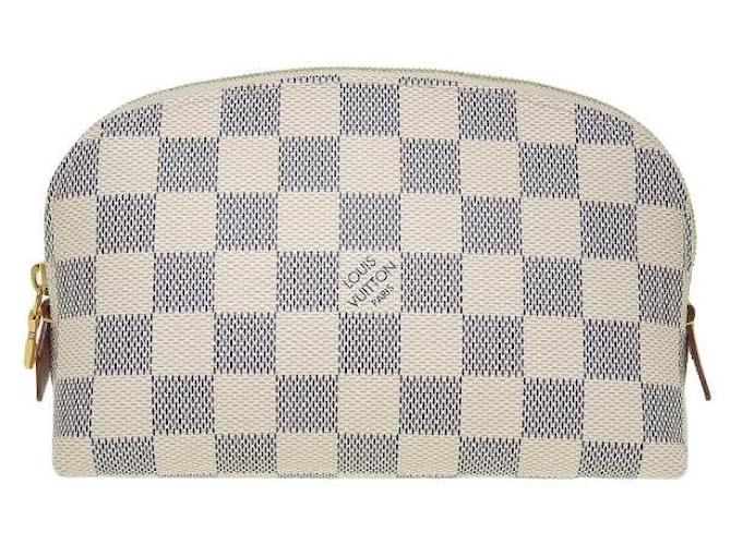 Louis Vuitton Pochette cosmetica in ottime condizioni Blu Tela  ref.1344875