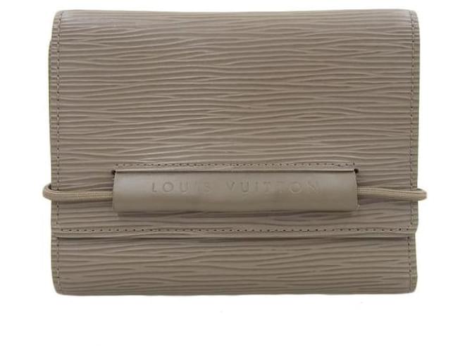 Louis Vuitton Portefeuille Elastic Epi Trifold Wallet Cuir Short Wallet M6346B en bon état  ref.1344876