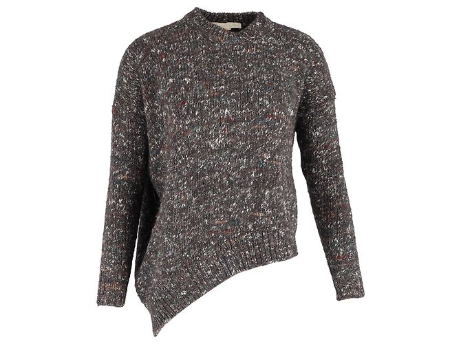 Stella Mc Cartney Asymmetrischer Pullover von Stella McCartney aus grauer Wolle