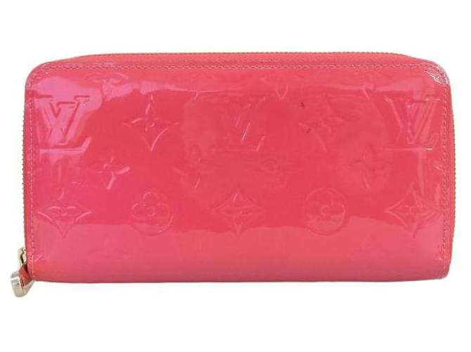 Louis Vuitton Cartera Zippy en muy buen estado. Rosa Cuero  ref.1344920