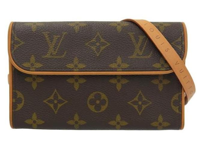 Louis Vuitton Pochette Florentine in Very Good Condition Brown Cloth  ref.1344952