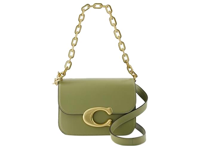 Bolsa de Ombro Idol - Coach - Couro - Verde  ref.1345281