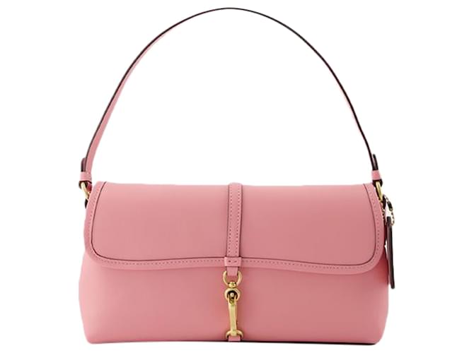 Bolsa de Ombro Hamptons - Coach - Couro - Rosa  ref.1345285