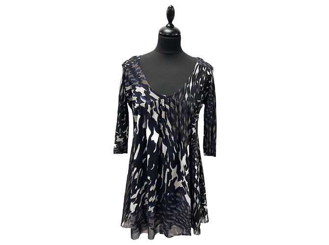 Autre Marque Blusón Negro y Blanco Nero