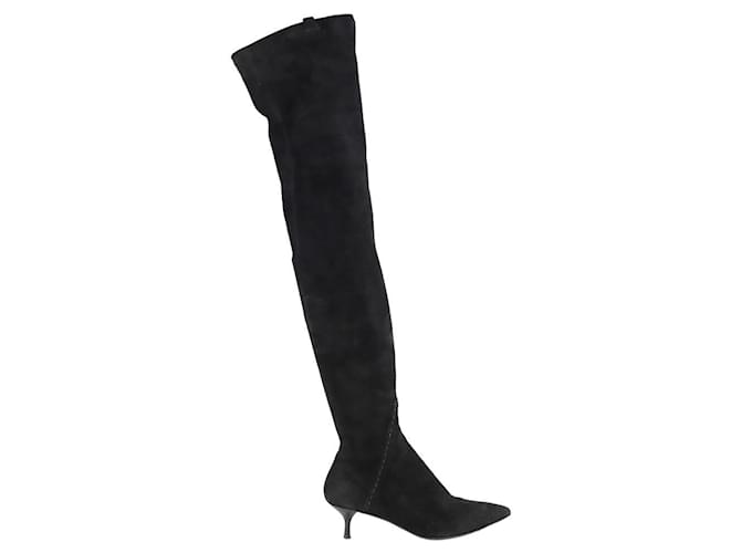 Ermanno Scervino Botas de cuero Negro  ref.1345478