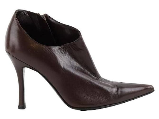 Sergio Rossi Leather boots Brown  ref.1345482