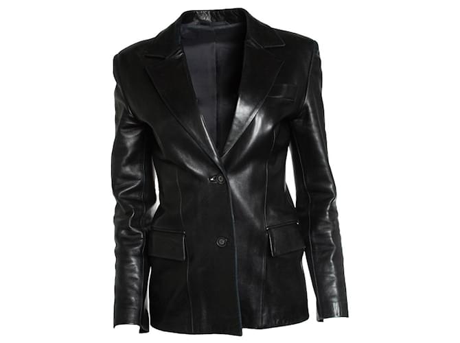 gucci, Leather blazer Black  ref.1345494