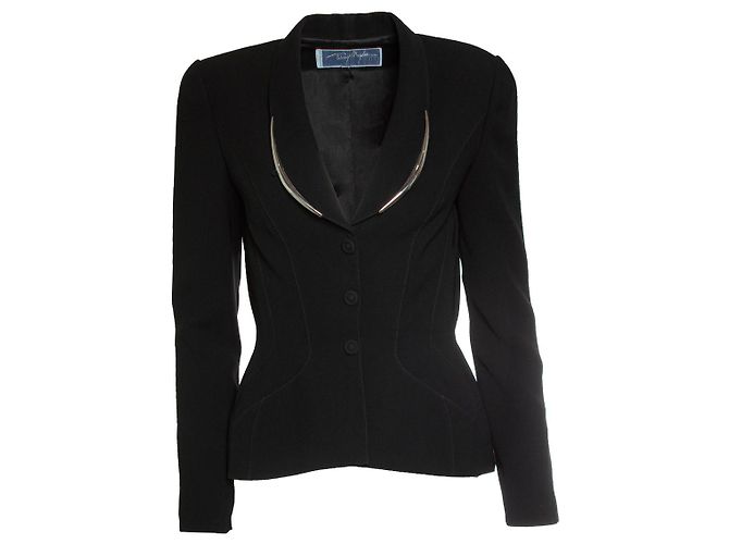 Thierry Mugler, Hourglass-Blazer in Schwarz
