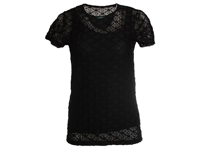 Ralph Lauren, Top in pizzo nero