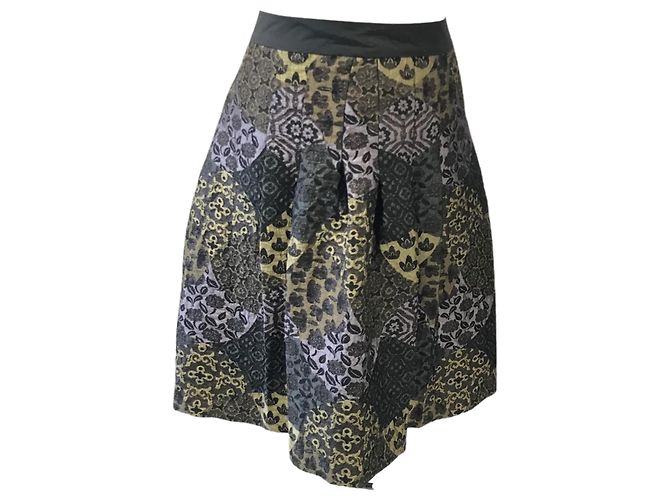 Autre Marque Falda Tableada Multicolor Multiple colors
