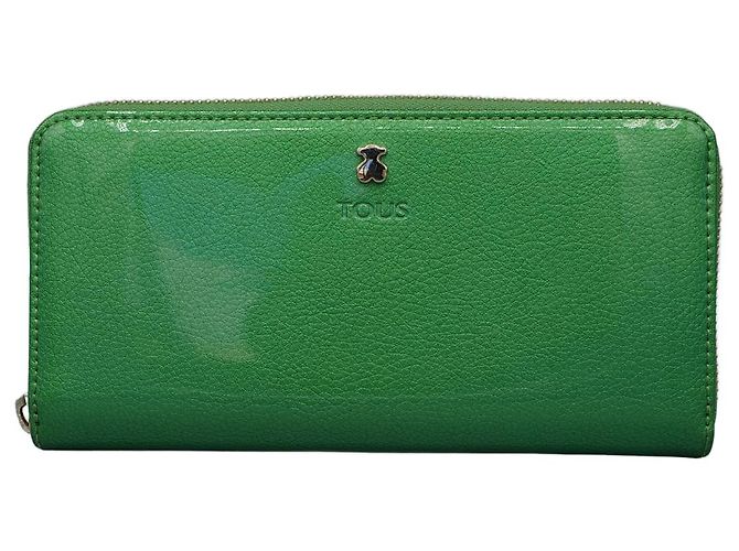 Autre Marque Cartera Tous Verde de Charol