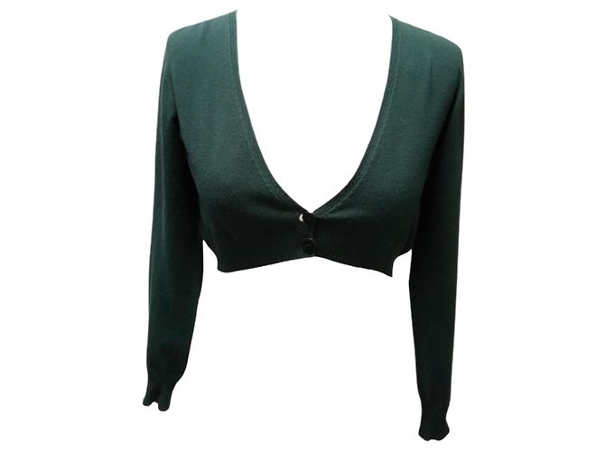 Twin Set Kurze Jacke Grün Viskose