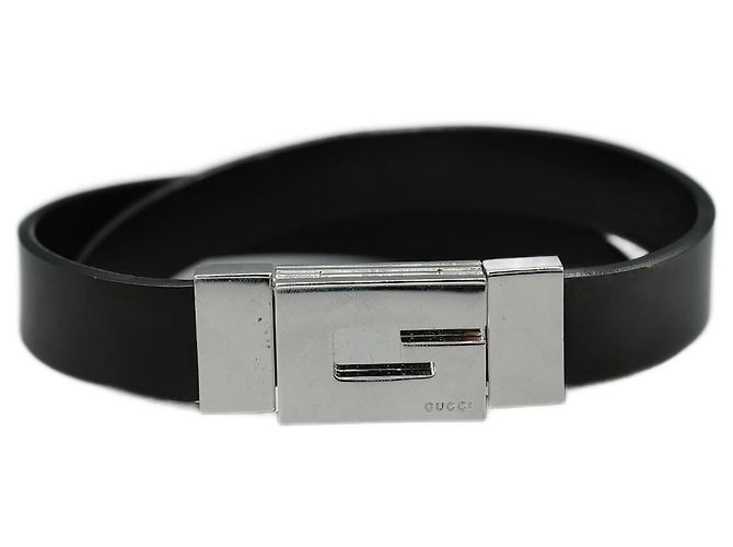 Gucci Gürtel aus schwarzem Leder