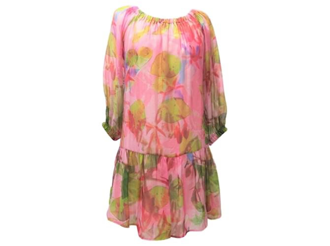 Parosh Robe Rose Soie  ref.1345758