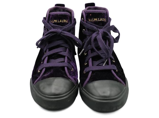 Ralph Lauren Botines de Terciopelo Morado Roxo Veludo  ref.1345765