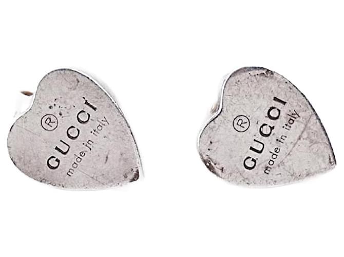 Gucci Orecchini a cuore in argento sterling ref.1345870 Joli Closet